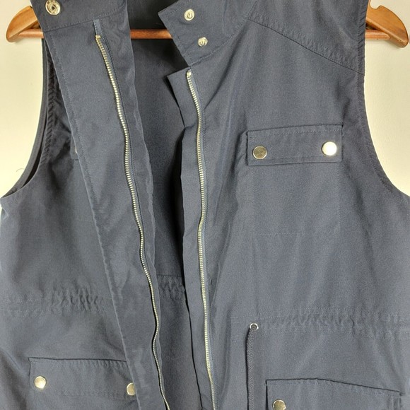 Entro Blue Full Zip Vest Drawstring Womens Medium Outdoors Hiking - Picture 5 of 7